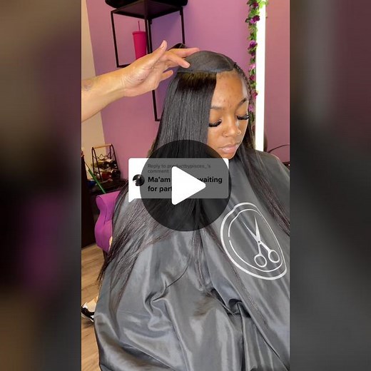 Side Part Quick Weave Track Placement Tutorial