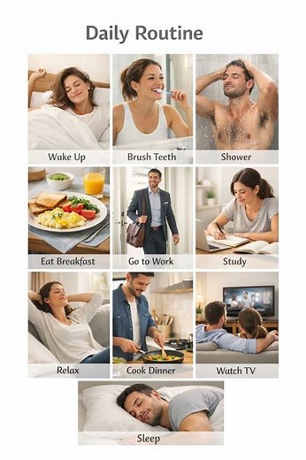 Daily Routine Vocabulary