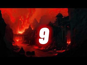 Countdown 10 Seconds with Sound Effects - Fiery 10 second timer