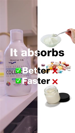Feel like you're ageing too fast? Taking a daily collagen supplement can help boost collagen levels, leading to: ✅ Healthier skin ✅ Healthier hair ✅ Healthier nails ✅ Healthier you. "A feeling I haven't experienced in many years" See visible results in just 20 days or your money back  Our Marine Collagen is the number 1 bottled collagen on the market in the UK with over 28 million doses sold Order yours today & save! | Reverse Life | Facebook