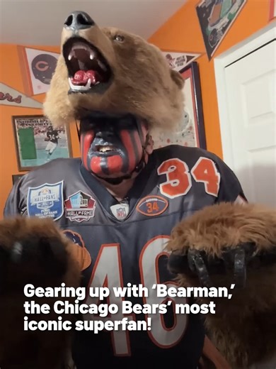 Explore the Chicago Bears Fan Cave of ‘Bearman’