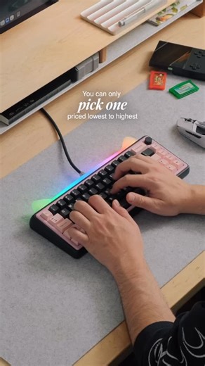 Alexander Medeot on Instagram: "Back at it again with another collection of keyboards sounds, which one you picking? I think they all sound fire.🔥 #mechanicalkeyboard #customkeyboards #asmr #typing"