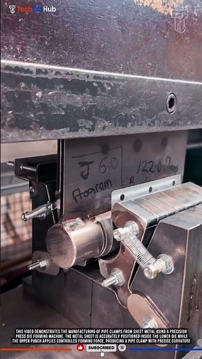 Innovation Pipe Clamp Die Forming Technology: Precision Sheet Metal Press Forming Process #tech
