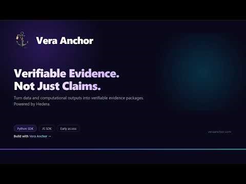 Vera Anchor Python SDK
