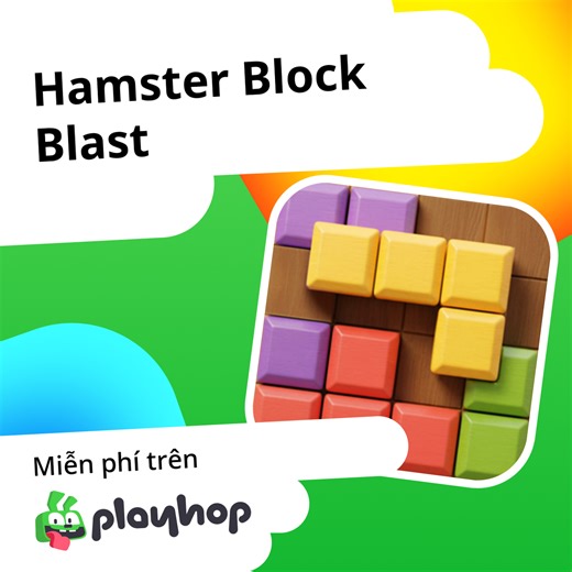 Hamster Block Blast: Chơi trực tuyến miễn phí trên Playhop