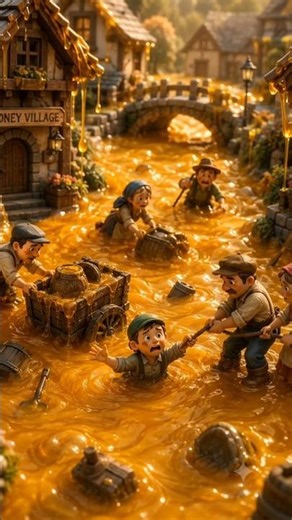 Tiny heroes battle a giant honey flood! 🍯🚨 #MiniRescue