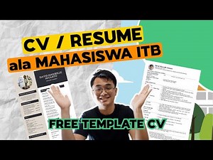 ATS-Friendly CV for ITB Fresh Graduates (Free Template) | Proven 99% Success Rate!