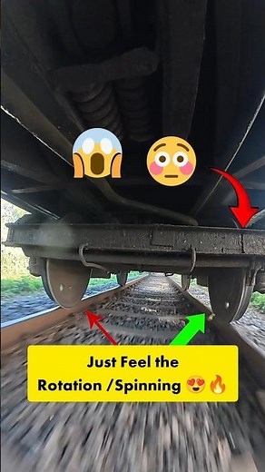 The Rotation and spinning Engineering🤯 #railfannjng #Train #rotation #spinning #engineering #wheel