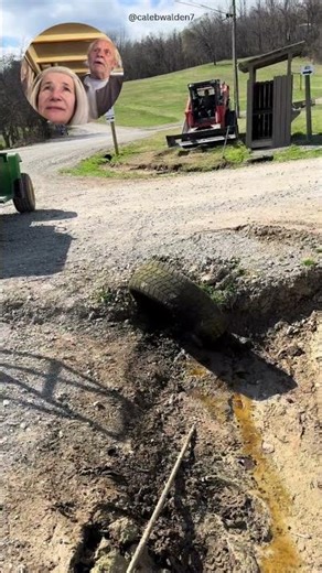 Tire Culvert Cleaning #diy #unclog #drain