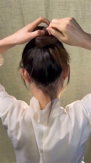 How to Create a Double-Pointed Hairpin Bun Hair Updo