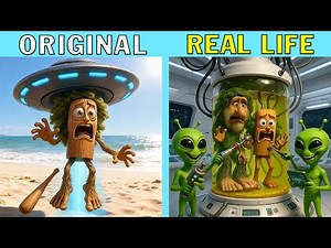 Brainrot memes alien abduction | Brainrot Original vs Real life | Brainrot Animation