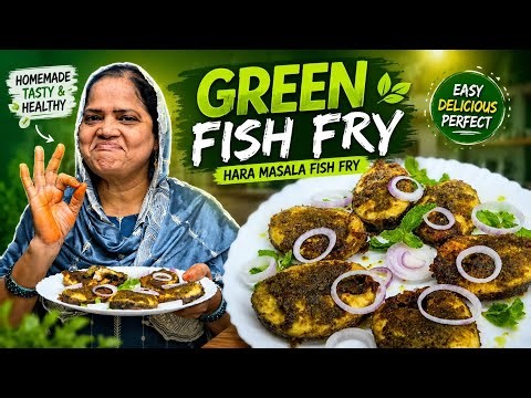 Crispy & Spicy Green Fish Fry | Easy Homemade Recipe