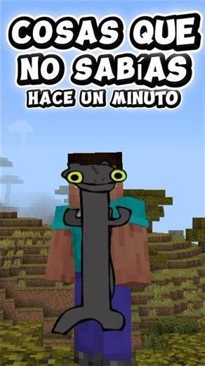 COSAS QUE NO SABÍAS HACE UN MINUTO |MINECRAFT