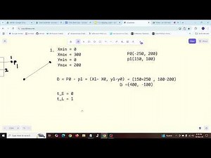 Cyrus Beck Line Clipping Algorithm -2|| Problem Solving
