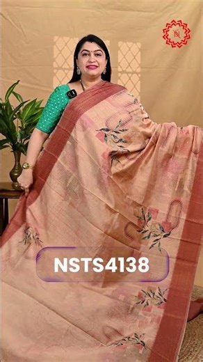 Price :- ₹1299/- Product Code :- NSTS4138 Product Name :- Premium Tussar || Nidharshana Sarees