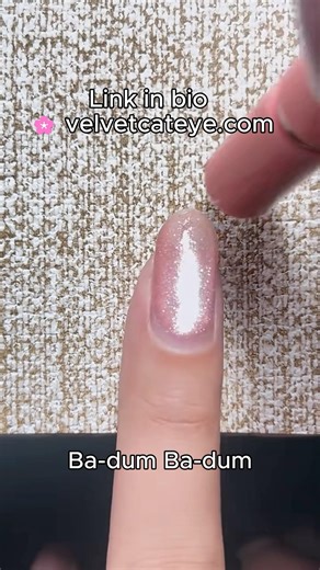Milky Pink Cat Eye Nails Tutorial 💗 Ba-dum Ba-dum Pearlescent Magnetic Gel | Soft 3D Cat Eye Nail