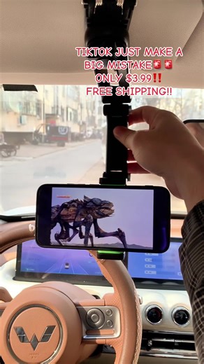 Car Phone Holder with 360-Degree Rotation for Safe Driving