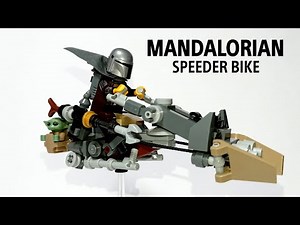lego Star Wars Mandalorian Speeder Bike set moc from 75299