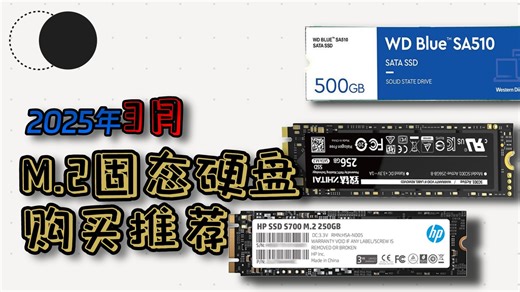 2025年3月M.2固态硬盘推荐。西部数据/致钛/惠普/梵想