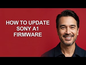How to Update Sony A1 Firmware - KevinHowTo