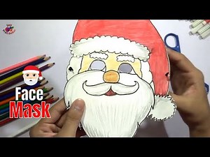 How to make santa claus mask at home | santa claus face mask | Christmas party fancy mask