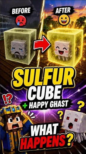 Happy Ghast Inside a Sulfur Cube?! 😱 Minecraft Mod Experiment