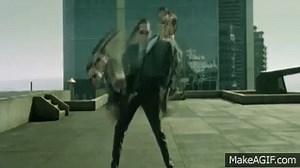 Matrix:The Matrix Neo Dodging Bullets on Make a GIF