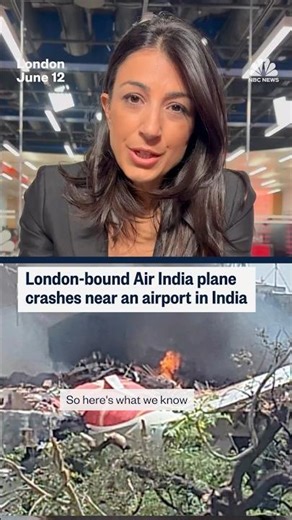London-bound Air India plane crashes near an Airport in India