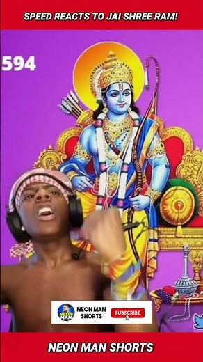 ‪@IShowSpeed‬ Reacts to JAI SHREE RAM! | Speed on Jai Shree Ram Song | Speed Shorts Facts #shorts
