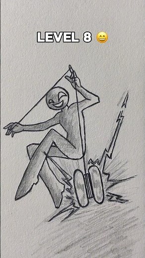 How to Draw Stickman in Different Levels Part 9 ✨