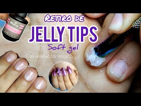 COMO RETIRAR LOS JELLY TIPS / SOFT GEL / GEL X CORRECTAMENTE PASO A PASO CON REMOVEDOR MÁGICO 😱