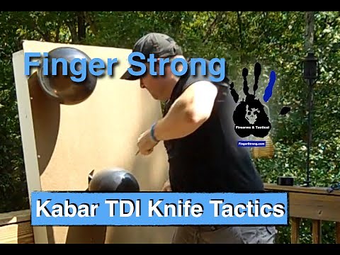 Ka-Bar TDI Knife Tactics - SWAT Officer Demonstrates Knife Tactics and Comparison with Other Knives