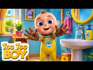 Mud Wash Song | TooToo - The Good Boy | Toddler Learning Videos & Cartoons