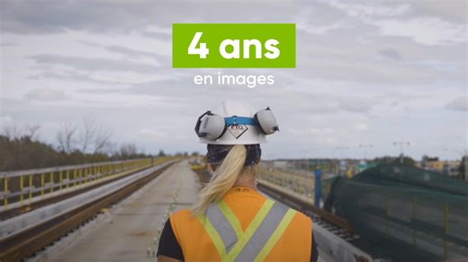 Il y a 4 ans, la première pelletée de terre marquait le début de la construction du REM. Depuis le 12 avril 2018, les travailleur.es sur nos chantiers font progresser cet important projet de transport à travers les 67 km du tracé. On célèbre leur important travail en images ici 👉 https://bit.ly/3M74mB2 🎥 Nouvlr | Réseau express métropolitain - REM