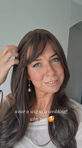 My first time wearing a wig out 🥰. Looking back I'm soo glad I did this. Life's too short not to try new things 😍💃❤️ #wigs #newscast #weddingoutfit | Amanda The Hair and Now