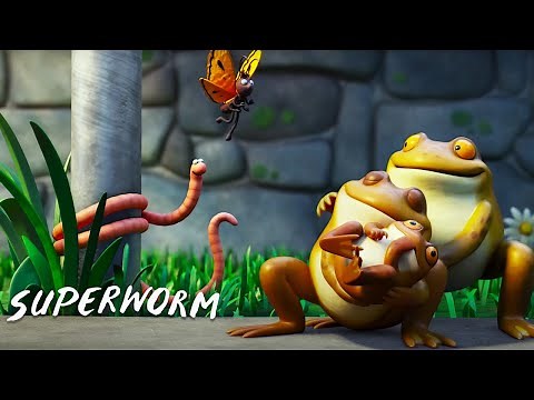 Superworm Saves Baby Toad! ‪@GruffaloWorld‬ : Compilation