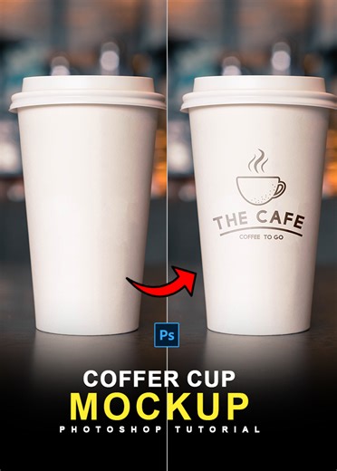 How to Add Logo on Coffee Cup in Photoshop | Photoshop Tricks and Tips #addlogo #placelogo #coffeecupmockup #placelogooncoffeecup #adobe #addlogooncoffee #adobephotoshop #adobephotoshop2024 #photoshopshorts #photoshopshortsvideo #photoshopshortstutorial #photoshopshortsvideo | Graphics Solution Tricks