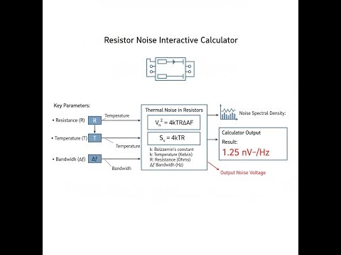 Resistor Noise Interactive Calculator - Instructions Video