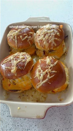 When I want a burger I do this baked burgers 🍔 #burger #burgerrecipe #cooking #viralrecipe #shorts