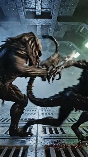 Alien vs Predator fight scene