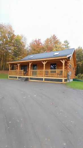 1.7K views | This $37K Log Cabin Is More Beautiful Than You’d Expect! 蝹 | Shipping Container Homes | Facebook