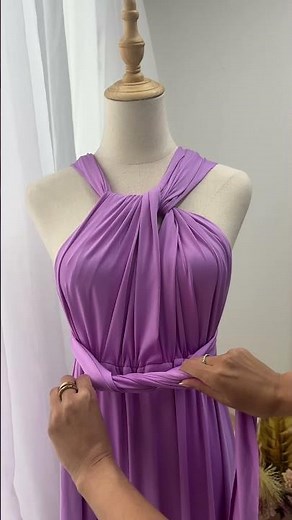 Infinity Dress Tutorial #1 | Off-the-Shoulder Elegance 👗✨