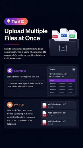 Claude Ai Tip #10: Upload Multiple Files at Once