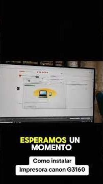 CANON G3160, INSTALACION (FACIL Y RAPIDO) #printer #parati #pc