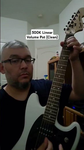 250K Audio Volume Pot vs. 500K Linear Volume Pot (Clean)