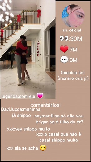 sn e cris jr #crisjr #sn #crisjunior #cr7jr #fanfic