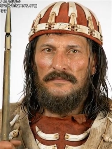 Reconstructions based on 6,300-year-old early Proto-Indo-European elites from the Lower Don (Krivyanski I11828/I31755, Y-DNA J-M319, mtDNA T2a1b), and from Hungary—the first known horse rider (Csongrád I5124, Y-DNA Q-Y6802, mtDNA K1b2) The Krivyanski individual was buried in a round pit with a concave bottom, its floor covered in red ochre. The adult male lay on his back with knees raised, skull oriented NNE; the left arm was extended and the left thigh disturbed by a later grave cut. The burial