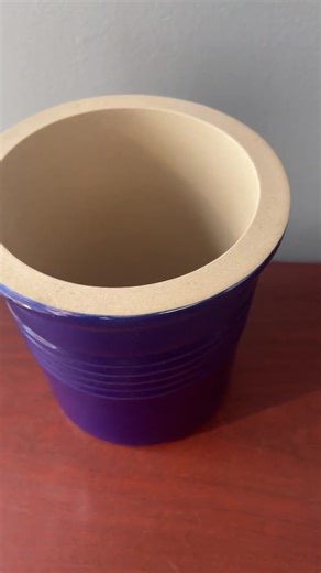 Pampered Chef Stoneware Bread Crock Utensil Holder Traditions Cobalt Blue #1312 - Etsy