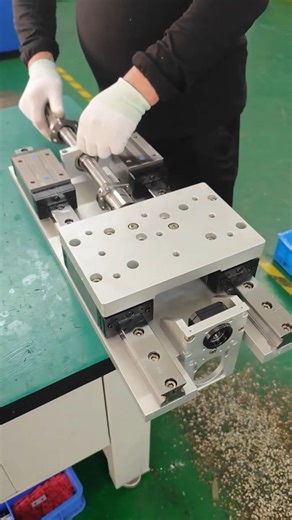 Automatic Double Slider Ball Screw Linear Actuator #highprecision #linearmotion #linearmodule