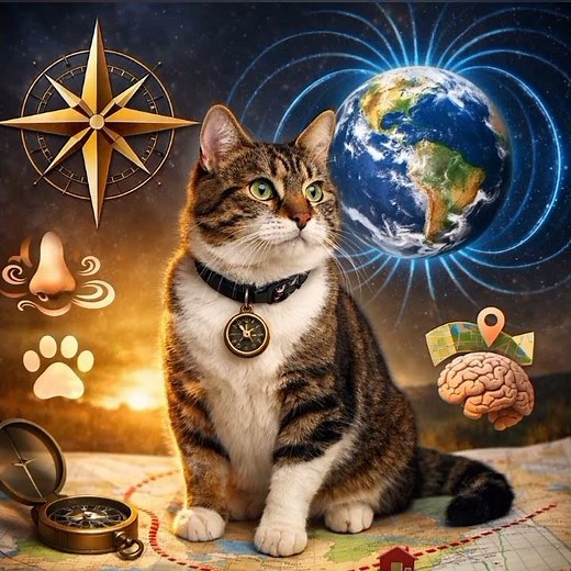 The secret of cats' biological GPS! How they always find their way home